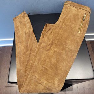 Gucci suede legging pants